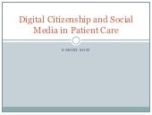 Digital Citizenship and Social Medi...