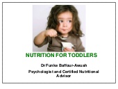 Nutrition for toddlers