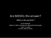 SJSU MOOC Conference Keynote June 5